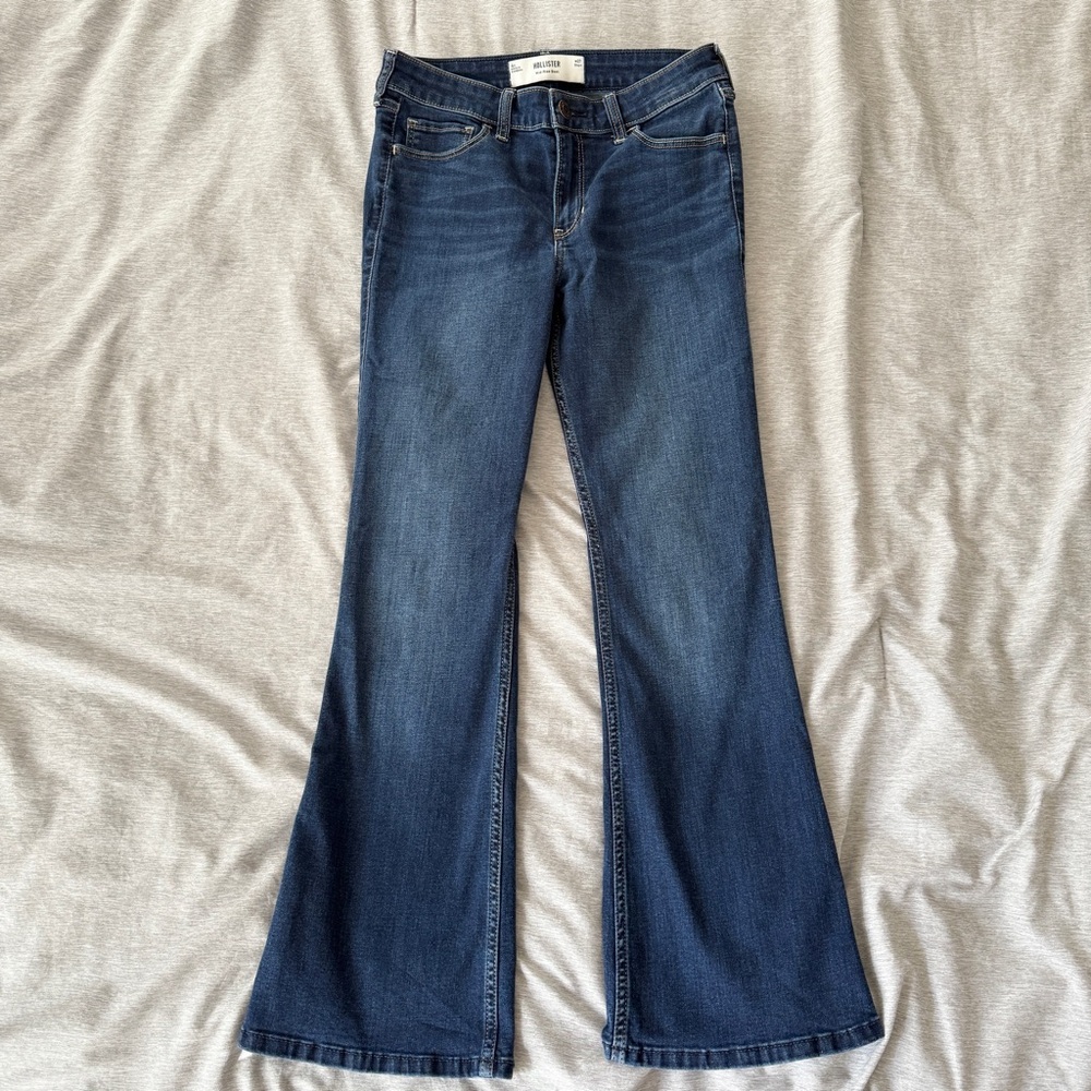 Hollister Mid-Rise Dark Wash Bootcut Jeans - Picture 8 of 8